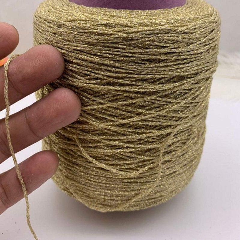 Clisil 50g Silver & Gold Lurex Glitter Yarn - Metallic Crochet Thread for DIY Art, Bags, Accessories, Sweaters, Scarves, Home & Wedding Decorations - Image 4